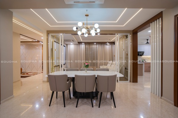 Light Color & Gold Luxury of an elegant home