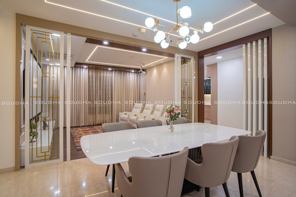 Light Color & Gold Luxury of an elegant home