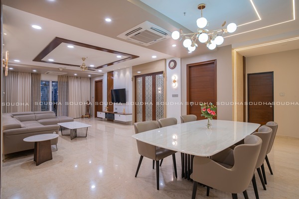 Light Color & Gold Luxury of an elegant home