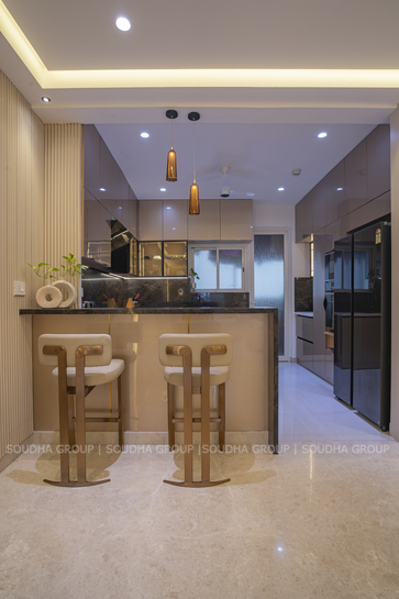A Story of Style & Elegance- Aurobindo Kohinoor Flat Interiors