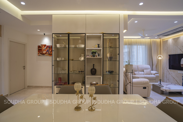A Story of Style & Elegance- Aurobindo Kohinoor Flat Interiors