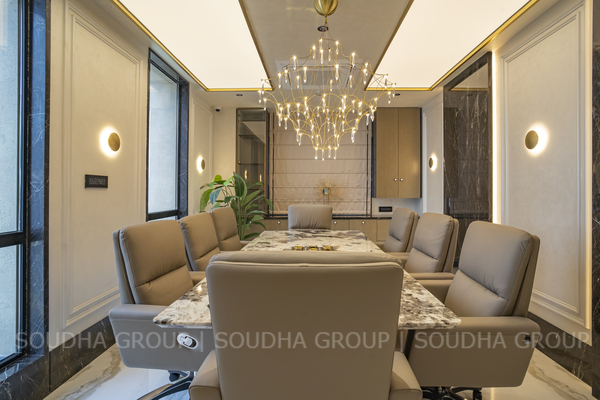 A refined workspace where productivity, comfort, and timeless elegance come together.
