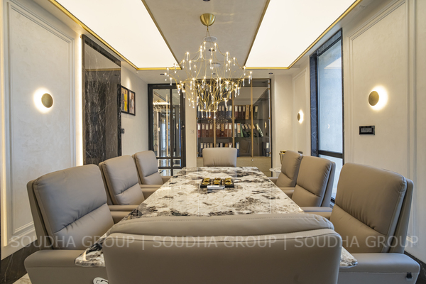A refined workspace where productivity, comfort, and timeless elegance come together.