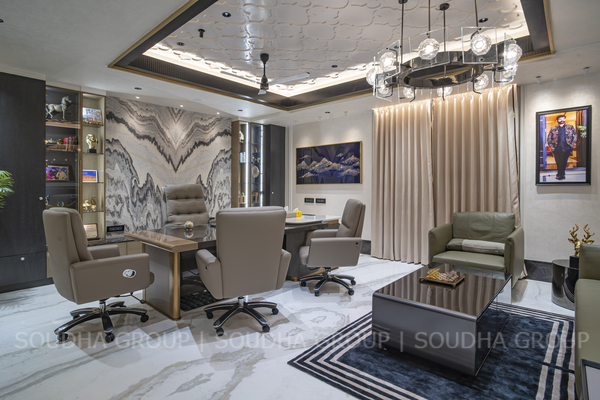 A refined workspace where productivity, comfort, and timeless elegance come together.