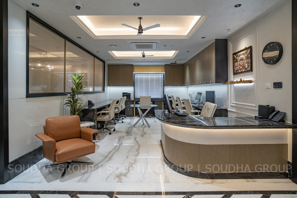 A refined workspace where productivity, comfort, and timeless elegance come together.