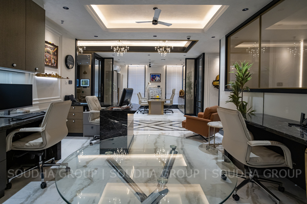A refined workspace where productivity, comfort, and timeless elegance come together.