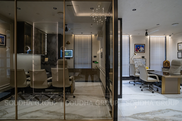 A refined workspace where productivity, comfort, and timeless elegance come together.